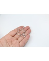 Pirinç Akçaağaç Yaprağı Kolye Ucu - Bijuteri Takı