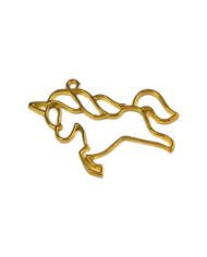 Pirinç Unicorn Kolye Ucu - Bijuteri Takı