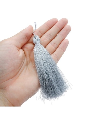 12CM İPEK PÜSKÜL - SİMSİZ GRİ - 30 ADET 12CM İPEK PÜSKÜL - SİMSİZ GRİ - 30 ADET