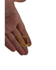 Pirinç Yıldızlı Satürn Kolye Ucu - Bijuteri Takı