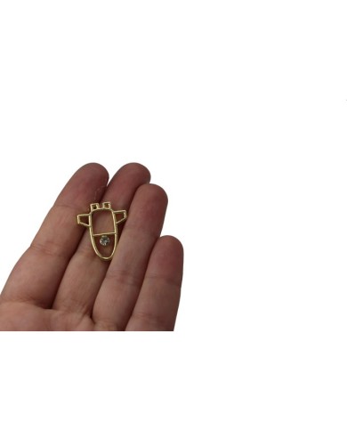 Pirinç Uzay Mekiği Kolye Ucu - Bijuteri Takı