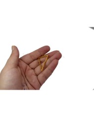 Pirinç Üçgen Desenli Kolye Ucu - Bijuteri Takı