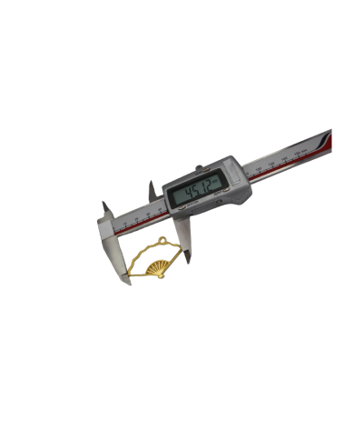 Pirinç Yelpaze Desenli Kolye Ucu - Bijuteri Takı