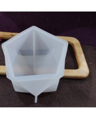 Beşgen Reçine Epoksi ve Mum Kalıbı - Büyük Boy -Kod:135