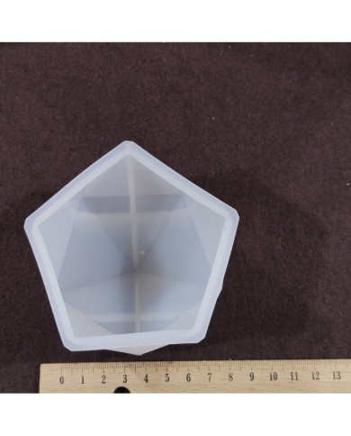 Beşgen Reçine Epoksi ve Mum Kalıbı - Büyük Boy -Kod:135