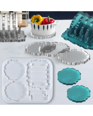 Tencere Tava Çaydanlık Altlığı Silikon Kalıp Epoksi Döküm Kalıbı -Kod:394