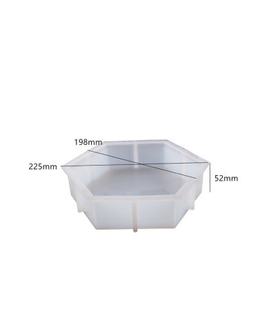 Dekoratif Silikon Kalıp Epoksi Döküm Kalıbı-Altıgen -Kod:1044