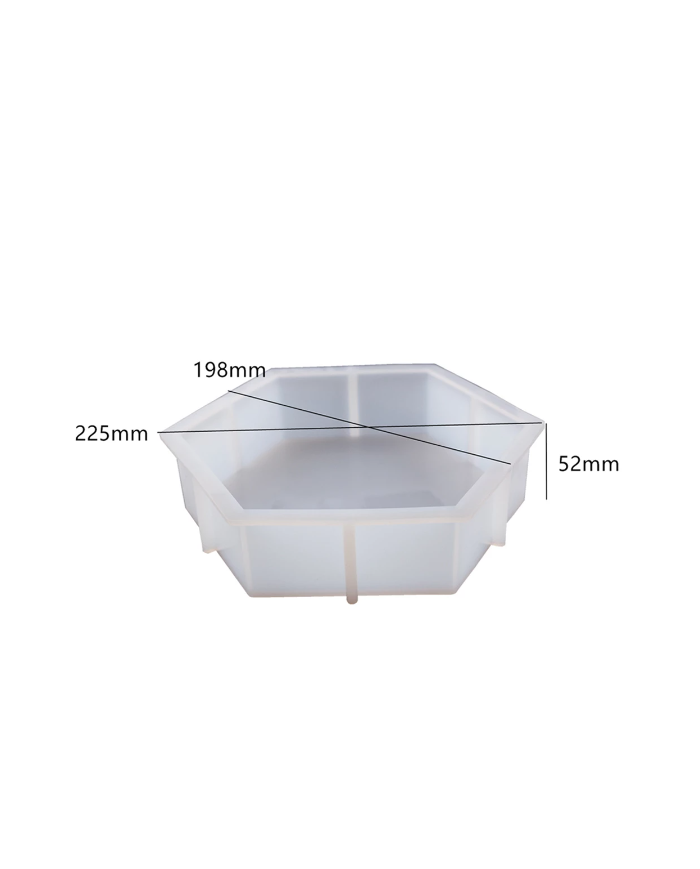 Dekoratif Silikon Kalıp Epoksi Döküm Kalıbı-Altıgen -Kod:1044