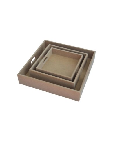 KARE TEPSİ 3'LÜ KARE TEPSİ 3'LÜ