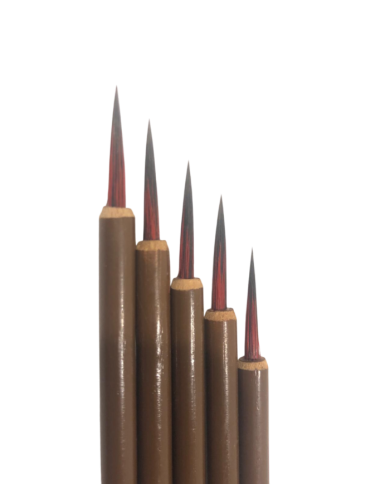 BAMBU SAP KURT KILI ÇİNİ TAHRİR FIRÇASI 5'Lİ SET