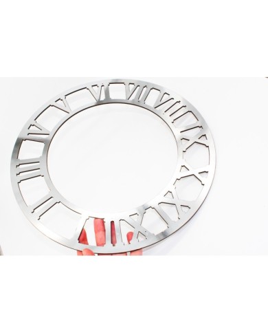 35 Cm  Roma Rakam Gümüş Pleksi Saat