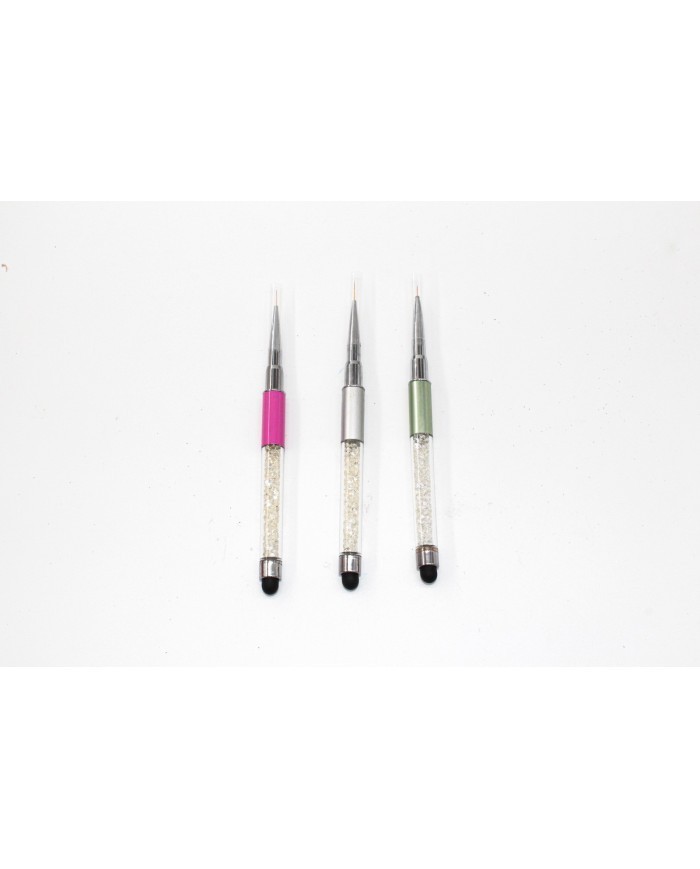 Tırnak ve Epoksi Boyama Fırçası- pembe üçlü set