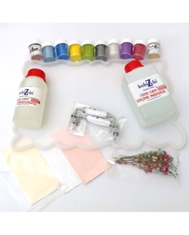 Reçine Epoksi Tepsi Seti - (1000ml reçine) -203 Reçine Epoksi Tepsi Seti - (1000ml reçine) -203