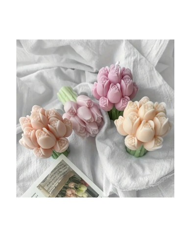 Lale Demeti Mum & Sabun Silikon Kalıp Modeli Kod