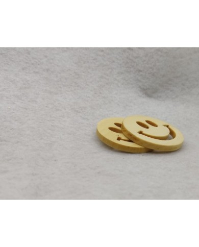 Ahşap Kolye Ucu - Emoji