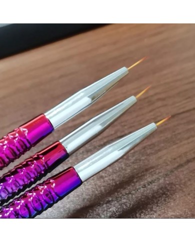 Epoksi Tırnak Boya Fırçası -  balık desen üçlü set