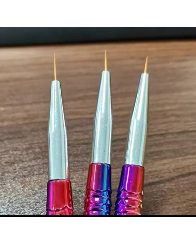 Epoksi Tırnak Boya Fırçası -  balık desen üçlü set