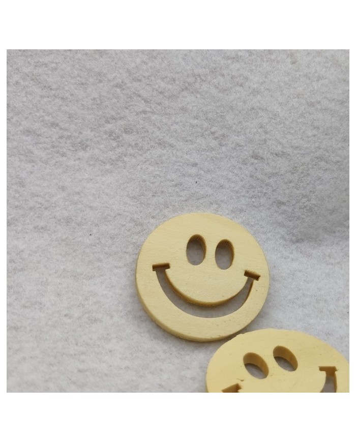 Ahşap Kolye Ucu - Emoji