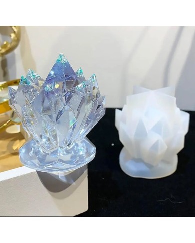 Çoklu Kristal  Epoksi ve Mum Silikon Kalıbı - Kod:401