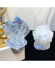 Çoklu Kristal  Epoksi ve Mum Silikon Kalıbı - Kod:401