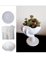 Kase Tutan El -  Epoksi ve Beton Silikon Kalıbı- Kod:428