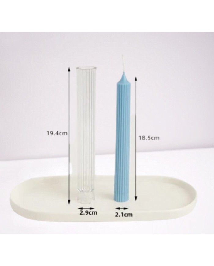 Uzun Yuvarlak Mika  Mum Kalıbı -Mika Model: