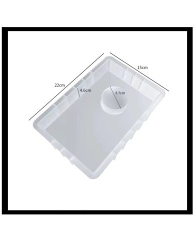 Dikdörtgen Dekoratif Saat Kalıbı Seti - Hobi Silikon Kalıbı -Kod:437