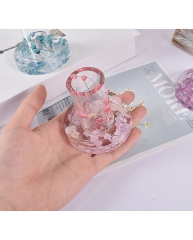 Büyük Altlı Şamdan Mum Altlığı - Hobi Silikon Kalıbı - Kod:306