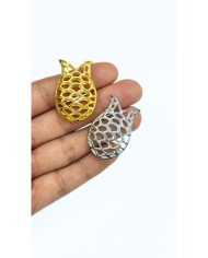 Zamak Lale Model Tesbih İmamesi Sarı - 24x35mm