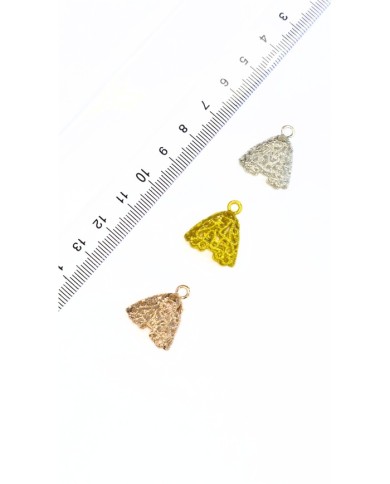 Zamak Tesbih Püskül Başlığı Tel Kırma Model Pembe Renk - 18x20mm