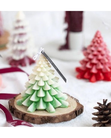 Bodur Çam Mum- Hobi Silikon Kalıbı - Model:2 -Kod:303