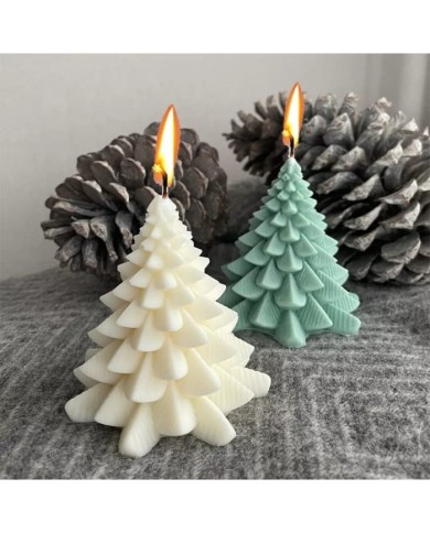 Bodur Çam Mum- Hobi Silikon Kalıbı - Model:2 -Kod:303