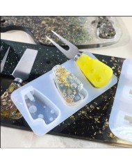 Peynir Bıçağı Silikon Seti - Hobi Silikon Kalıbı -Kod:459/Set:4