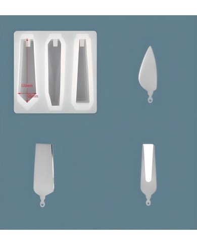 Peynir Bıçağı Silikon Seti - Hobi Silikon Kalıbı -Kod: 461/Set:5