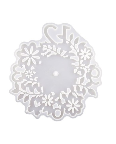 Reçine Epoksi Kalıp - Motifli Saat Kalıbı - 32x34 cm - 1003