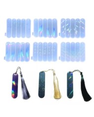 Kar Tanesi Hologramlı Silikon Kitap Ayracı - Hobi Silikon Kalıbı -Kod:456