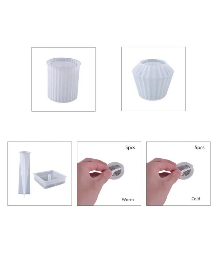 Silikon Model1 Abajur Kalıbı - Hobi Silikon Kalıbı -Kod:484