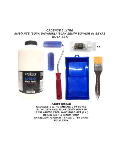 2 LİTRE AMBİANTE 01 BEYAZ SET