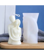 Sarılan Çift Mum Kalıbı - Hobi Silikon Kalıbı -Kod:1053