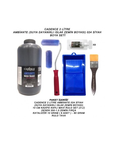 2 LİTRE AMBİANTE 024 SİYAH SET