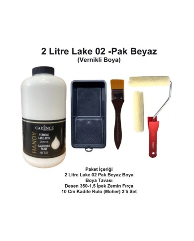 2 Litre Lake 02 Pak Beyaz + Moher Set