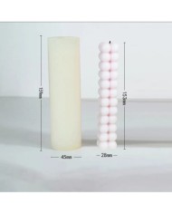 Dikdörtgen Bubble  Mum Kalıbı - Hobi Silikon Kalıbı -Kod:312