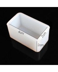 Dikdörtgen Reçine Epoksi,Mum,Sabun ve Beton Kalıbı 4 cm - Kod:18