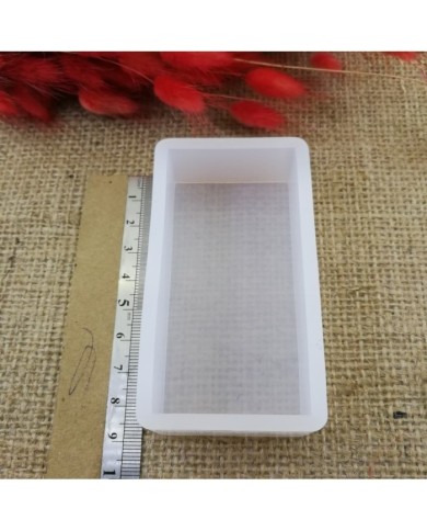 Dikdörtgen Reçine Epoksi,Mum,Sabun ve Beton Kalıbı 8 cm -Kod:58