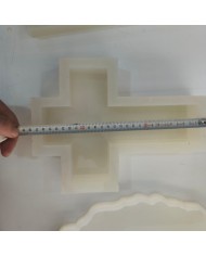 Haç Silikon Kalıp – 28 cm Uzunluk | 21 cm Genişlik | 4 cm Derinlik