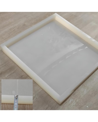 Kare 50 cm x 50 cm 4 Cm Derinlik Masa Sehpa Epoksi Silikon Kalıp
