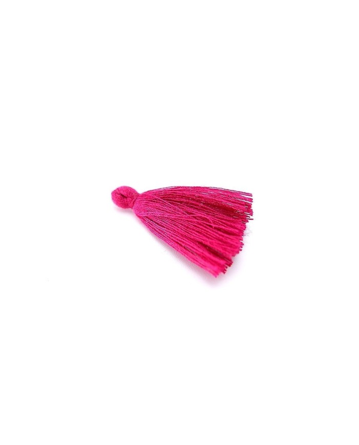 100 ADET - Mini Boy Püskül - 3cm - Fuşya