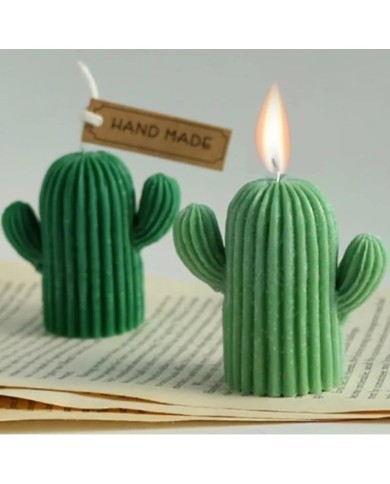 Küçük Kaktüs  Mum Kalıbı - Hobi Silikon Kalıbı -Kod:308