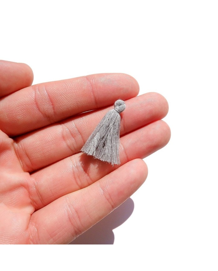 100 ADET - MİNİ BOY PÜSKÜL  - 3CM - GRİ