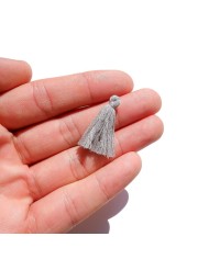 100 ADET - MİNİ BOY PÜSKÜL  - 3CM - GRİ